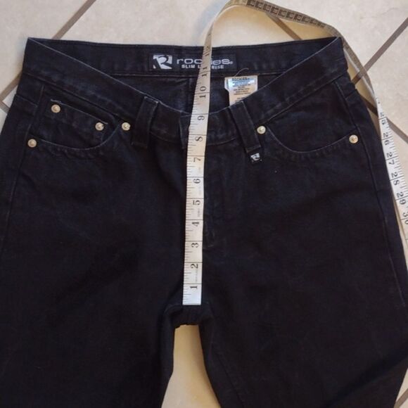 Rockies Slim Low Rise Jean Black Western Denim size 10 - Picture 7 of 10